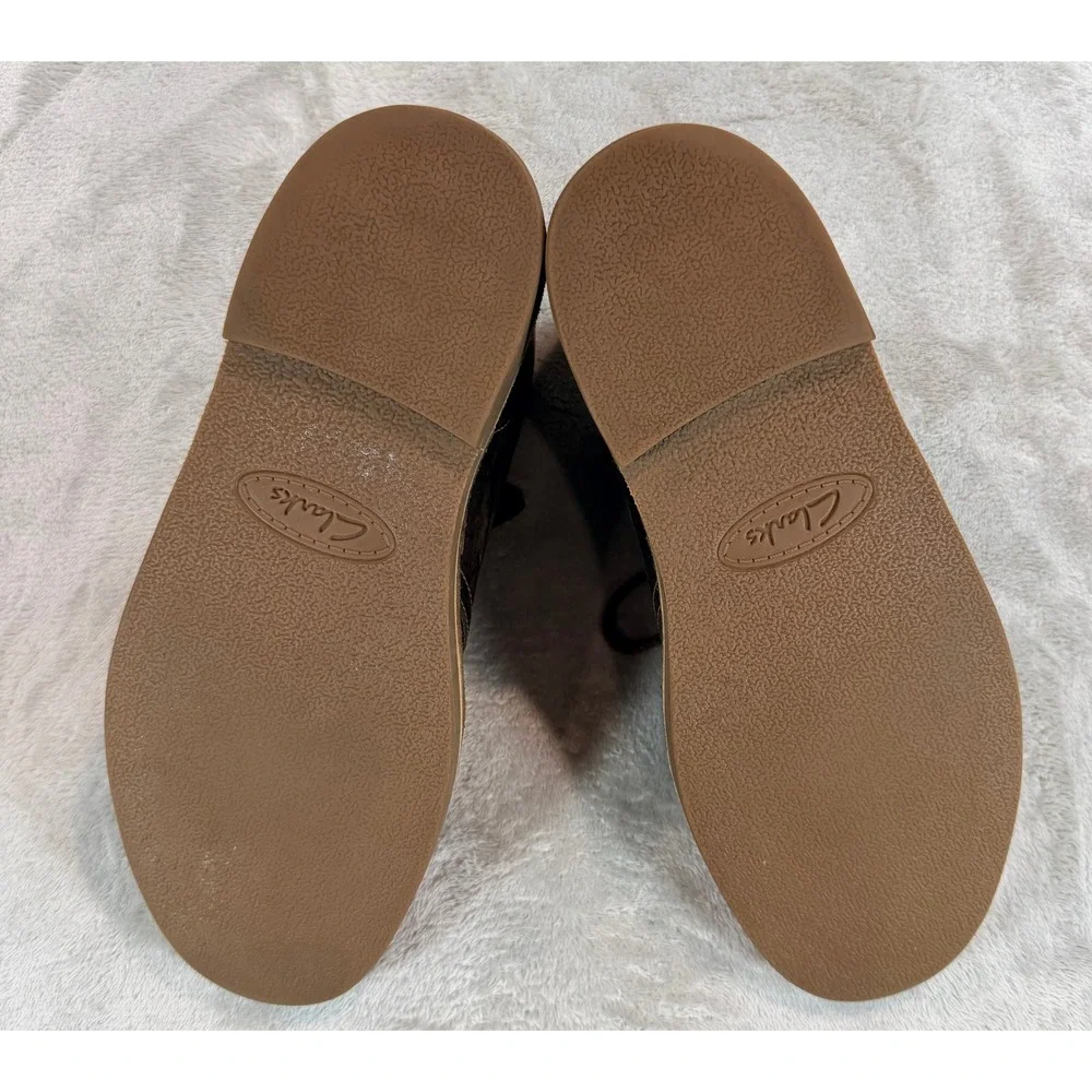 Clarks Collection Mens Shepton Brown Leather Ankle Chukka Boots Size 9